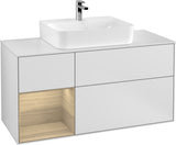 Villeroy & Boch Finion Waschtischunterschrank G161G 1200 mm Glossy White Lacquer mit LED-Beleuchtung