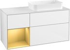 weiß / Mitteldichte Faserplatte (MDF) / G681H F 1200x603x501mm Glossy White