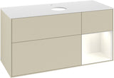 Villeroy & Boch Waschtischunterschrank Finion G831G 1200 mm Glossy White Lacquer mit Beleuchtung
