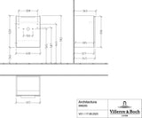 Villeroy & Boch Architectura Waschbeckenunterschrank B88200 White Matt 400 mm