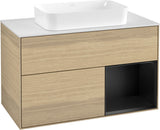 Villeroy & Boch Finion Waschtischunterschrank 1000 mm Glossy White Lacquer mit LED-Beleuchtung