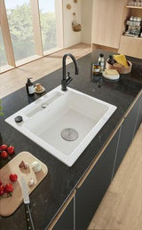 Villeroy & Boch Ventilabdeckung Cap 962415 aus massivem Edelstahl, rund, 115 mm