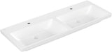 Villeroy & Boch Subway 3.0 Schrank-Doppelwaschtisch 1300 mm Weiß Alpin, ohne Überlauf