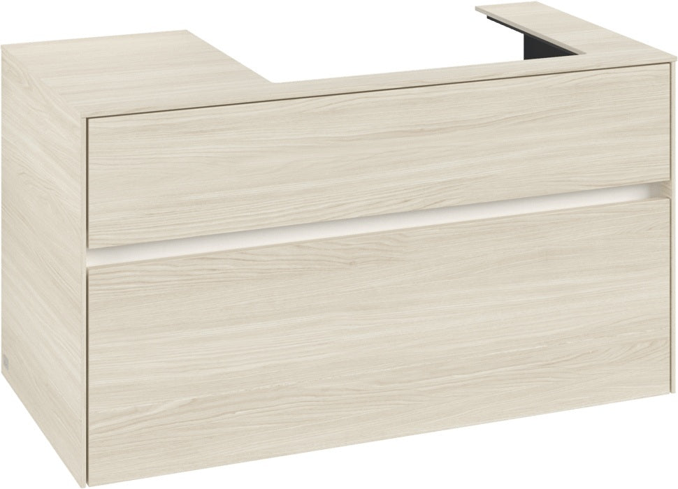 Villeroy & Boch Collaro Waschtischunterschrank C018 B0 1000 mm White Oak mit Beleuchtung