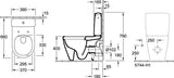 Villeroy & Boch Tiefspül-WC Avento 5644R0 spülrandlos 370x640mm Weiß Alpin