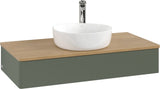 Villeroy & Boch Waschbeckenunterschrank Antao 1000 mm Anthrazit Matt Lack mit Beleuchtung