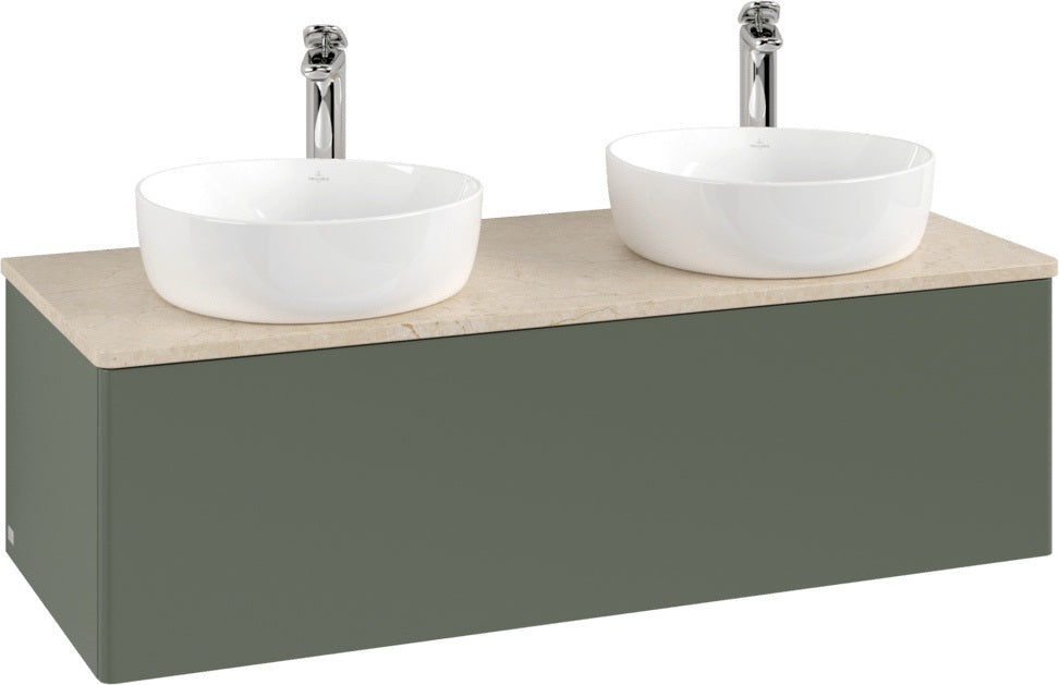 Villeroy & Boch Waschtischunterschrank Antao 1200 mm Anthrazit Matt Lackiert mit Auszug