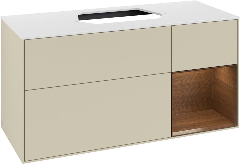 Villeroy & Boch Waschtischunterschrank Finion F421G 1200 mm Glossy White Lacquer
