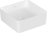Villeroy & Boch Aufsatzwaschbecken Collaro 4A2138 380x380mm Quadrat Weiß Alpin