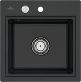 Villeroy & Boch Subway Style 50 S Flat Einbauspüle 500x510mm Stone White CeramicPlus