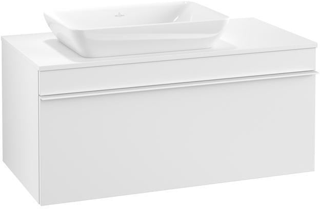 Villeroy & Boch Venticello Waschtischunterschrank Glossy White 957 mm, Auszug links