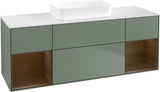 Villeroy & Boch Finion Waschtischunterschrank 1600 mm Glossy White Lacquer mit Beleuchtung