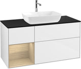 Villeroy & Boch Finion Waschtischunterschrank 1200 mm Glossy White Lacquer mit Beleuchtung
