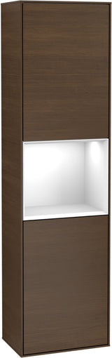 Villeroy & Boch Hochschrank Finion F460GF – 418 mm, Glossy White Lacquer, mit Beleuchtung & SoftClosing