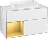 Villeroy & Boch Waschtischunterschrank Finion G241GF Glossy White Lacquer 1000 mm mit Beleuchtung
