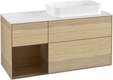 Villeroy & Boch Finion Waschtischunterschrank 1200 mm Glossy White mit Beleuchtung