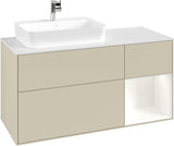Villeroy & Boch Waschtischunterschrank Finion F401G 1200 mm Glossy White Lacquer mit Beleuchtung