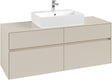 Villeroy & Boch Waschbeckenunterschrank Collaro C13100 1400 mm Cashmere Grey mit SoftClosing
