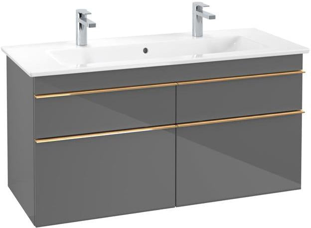 Villeroy & Boch VENTICELLO Waschtischunterschrank 1153 mm Santana Oak mit 4 Auszügen und Glasabtrennungen