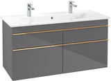 Villeroy & Boch VENTICELLO Waschtischunterschrank 1153 mm Santana Oak mit 4 Auszügen und Glasabtrennungen