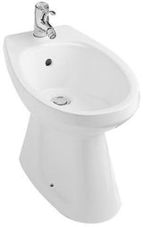 Villeroy & Boch Bidet Saval 2.0 370x575mm mit Überlauf, bodenstehend, Weiß Alpin