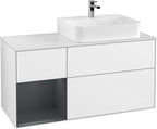 weiß / Mitteldichte Faserplatte (MDF) / G141H G 1200x603x501mm Glossy White