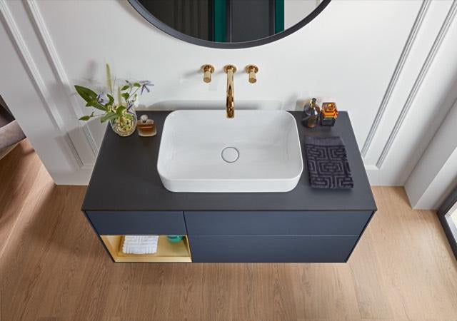 Villeroy & Boch Aufsatzwaschbecken Finion 414361 600x350x115mm Weiß Alpin CeramicPlus