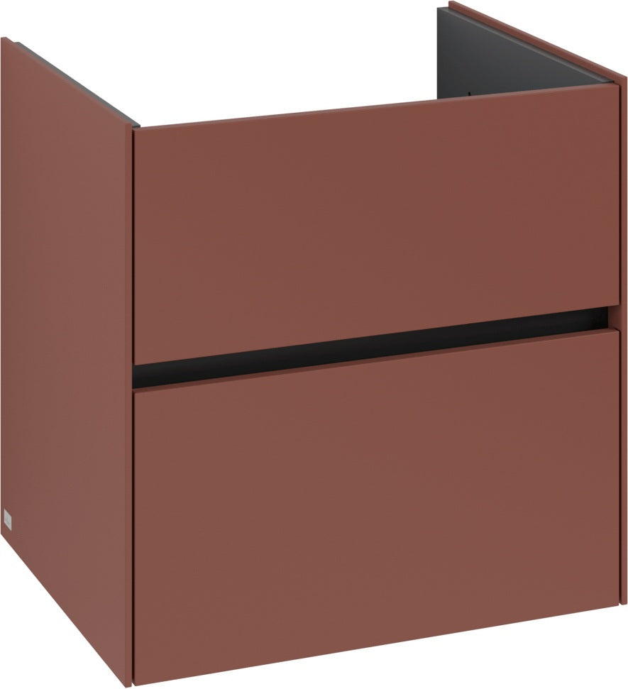 Villeroy & Boch Waschbeckenunterschrank Collaro C143 White Oak 611 mm eckig mit SoftClosing
