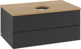 Villeroy & Boch Waschbeckenunterschrank Antao 800x360x500 mm Anthracite Matt Lacquer mit Auszugsbeleuchtung