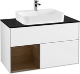 Villeroy & Boch Finion Waschtischunterschrank 1000 mm Glossy White Lacquer mit LED-Beleuchtung
