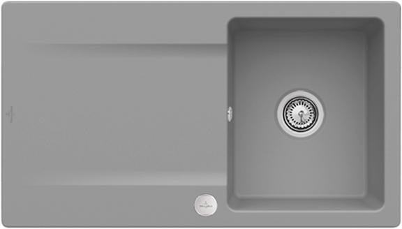 Villeroy & Boch Einbauspüle Siluet 50 900x510mm TitanCeram Ebony CeramicPlus reversibel
