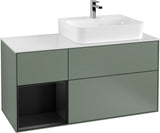 Villeroy & Boch Waschtischunterschrank Finion G141G 1200 mm Glossy White mit LED-Beleuchtung