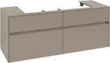 Villeroy & Boch Waschbeckenunterschrank Collaro C092 B0 1400 mm Taupe mit Beleuchtung