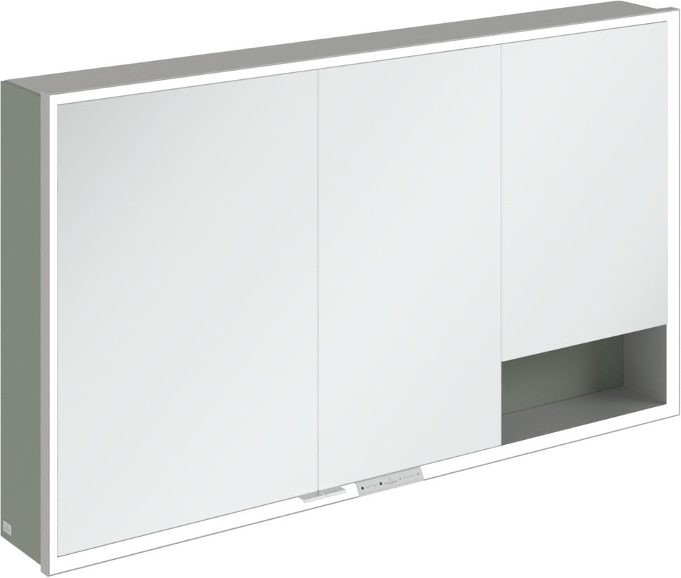 Villeroy & Boch Spiegelschrank My View+ A48113 1300 mm Graphite mit LED-Beleuchtung und Sensordimmer