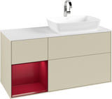 Villeroy & Boch Finion Waschbeckenunterschrank 1200 mm Glossy White Lacquer mit Beleuchtung