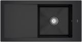 Villeroy & Boch Einbauspüle Timeline 60 Keramik Ebony CeramicPlus reversibel 1000 mm