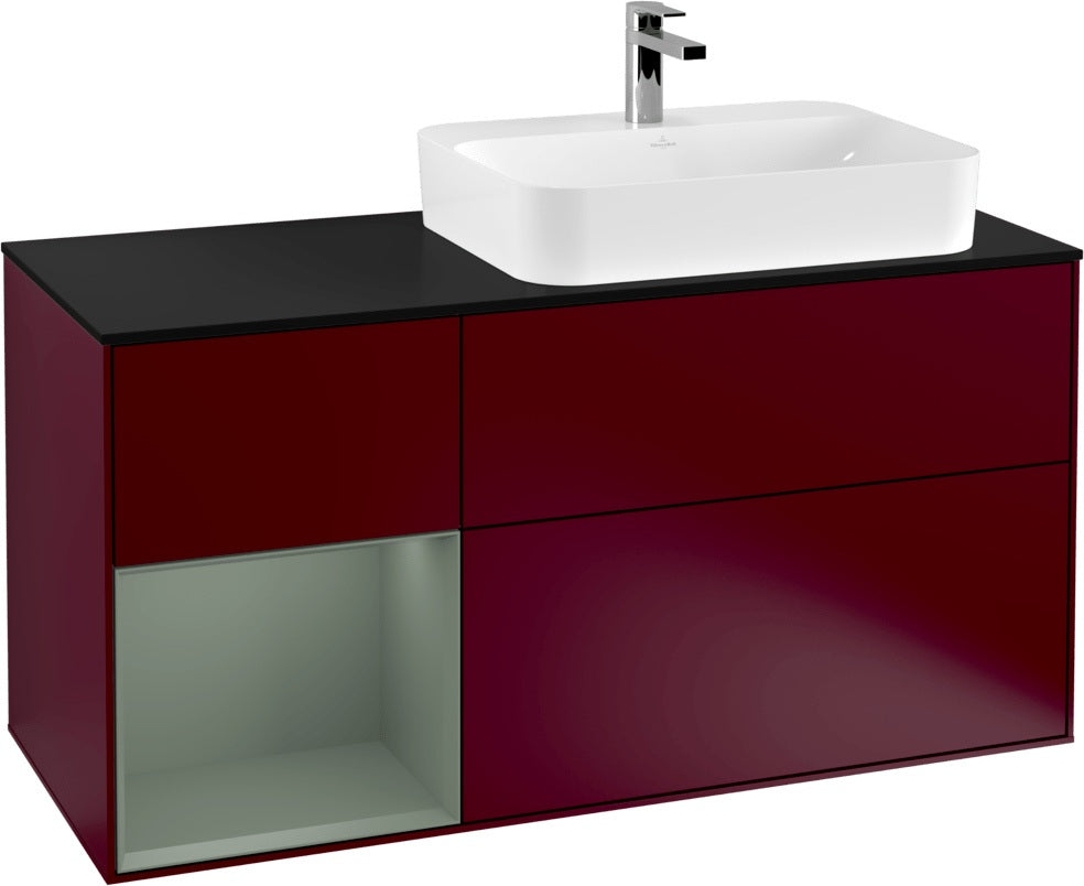 Villeroy & Boch Finion Waschbeckenunterschrank 1200 mm Glossy White Lacquer mit Beleuchtung