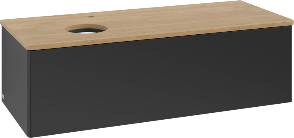 Villeroy & Boch Waschtischunterschrank Antao K33051 1200 mm Anthrazit Matt Lack mit Hahnlochbohrung