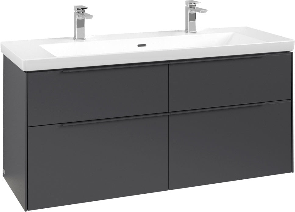 Villeroy & Boch Waschtischunterschrank Subway 3.0 C 602L0, 1272 mm, Brilliant White, mit LED-Beleuchtung