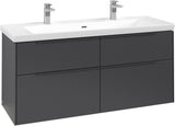 Villeroy & Boch Waschtischunterschrank Subway 3.0 C 602L0, 1272 mm, Brilliant White, mit LED-Beleuchtung