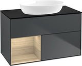 Villeroy & Boch Finion Waschtischunterschrank 1000 mm Glossy White Lacquer mit Beleuchtung