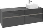 grau / Mitteldichte Faserplatte (MDF) / anthrazit matt