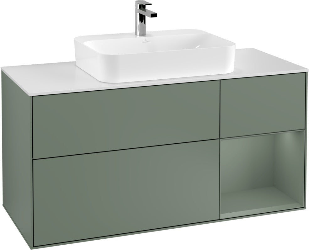 Villeroy & Boch Waschtischunterschrank Finion F421G 1200 mm Glossy White Lacquer