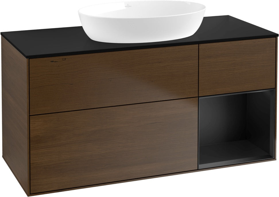 Villeroy & Boch Finion Waschtischunterschrank FA72GFGF 1200 mm Glossy White Lacquer mit LED-Beleuchtung