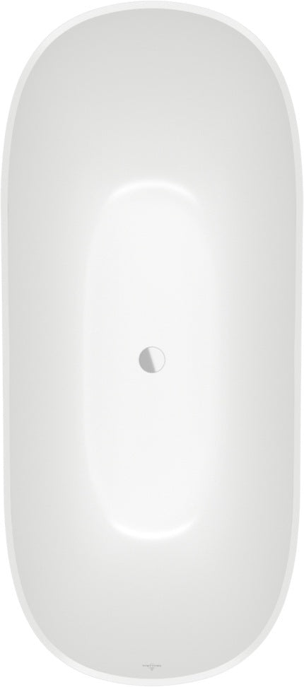 Villeroy & Boch Theano Freistehende Badewanne 1700x750mm Weiß Alpin Quaryl