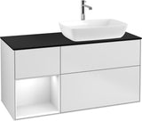 Villeroy & Boch Finion Waschtischunterschrank 1200 mm Glossy White Lacquer mit Beleuchtung