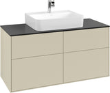 Villeroy & Boch Finion Waschbeckenunterschrank 1200 mm Glossy White Lacquer mit LED-Beleuchtung