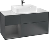 Villeroy & Boch Finion Waschtischunterschrank G161G 1200 mm Glossy White Lacquer mit LED-Beleuchtung