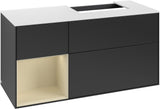 Villeroy & Boch Waschtischunterschrank Finion G141G 1200 mm Glossy White mit LED-Beleuchtung