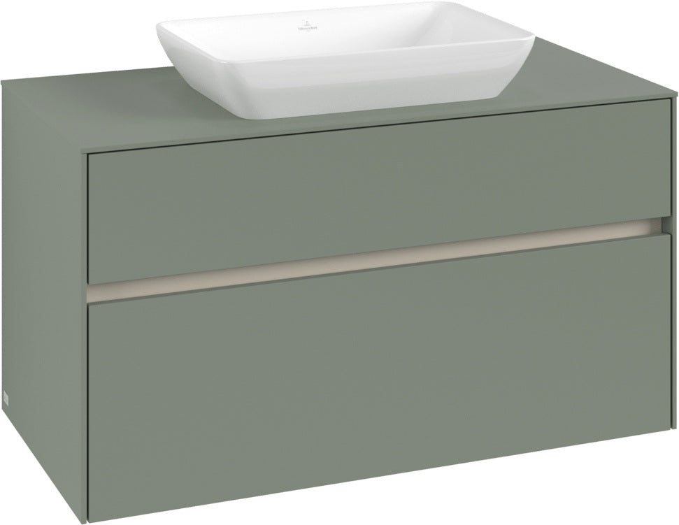 Villeroy & Boch Waschtischunterschrank Collaro C109 B0 1000 mm White Oak mit LED-Beleuchtung und SoftClosing